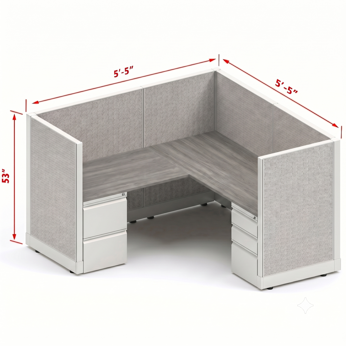 Workstation Desk 53H Single