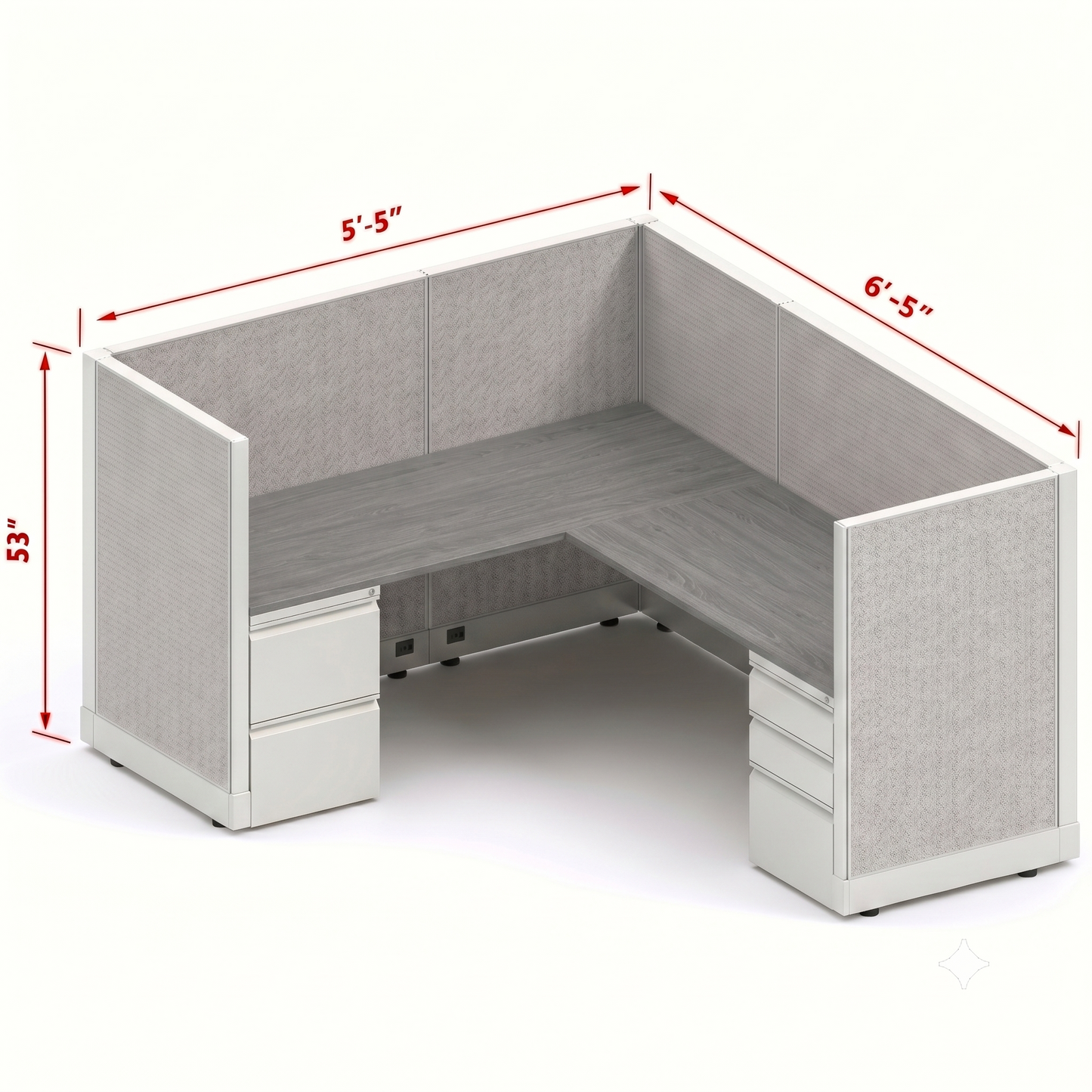 Workstation Desk 53H Single