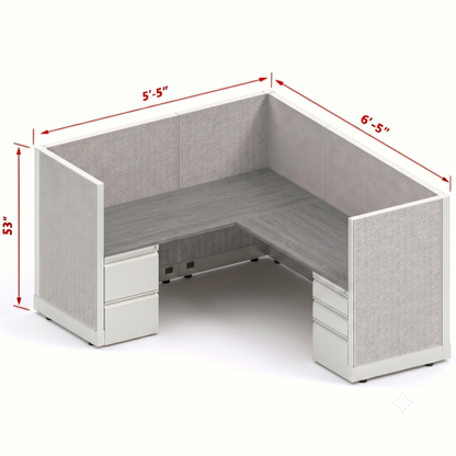 Workstation Desk 53H Single