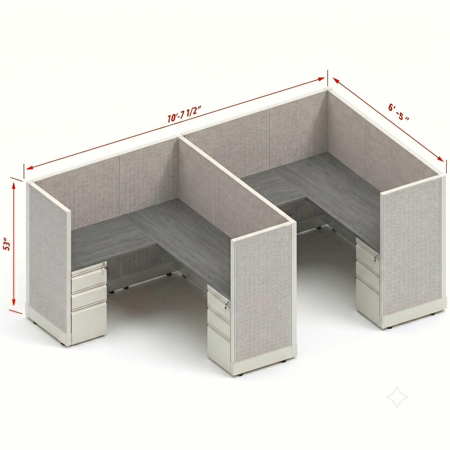 Workstation Desk 53H 2pack inline