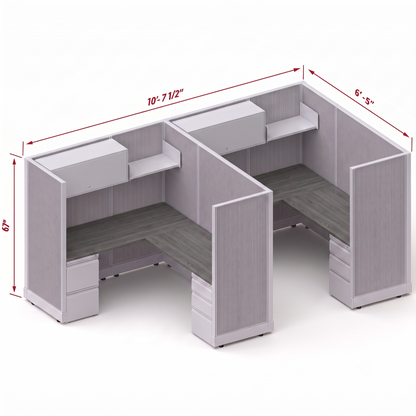 Workstation Desk 67H 2pack inline