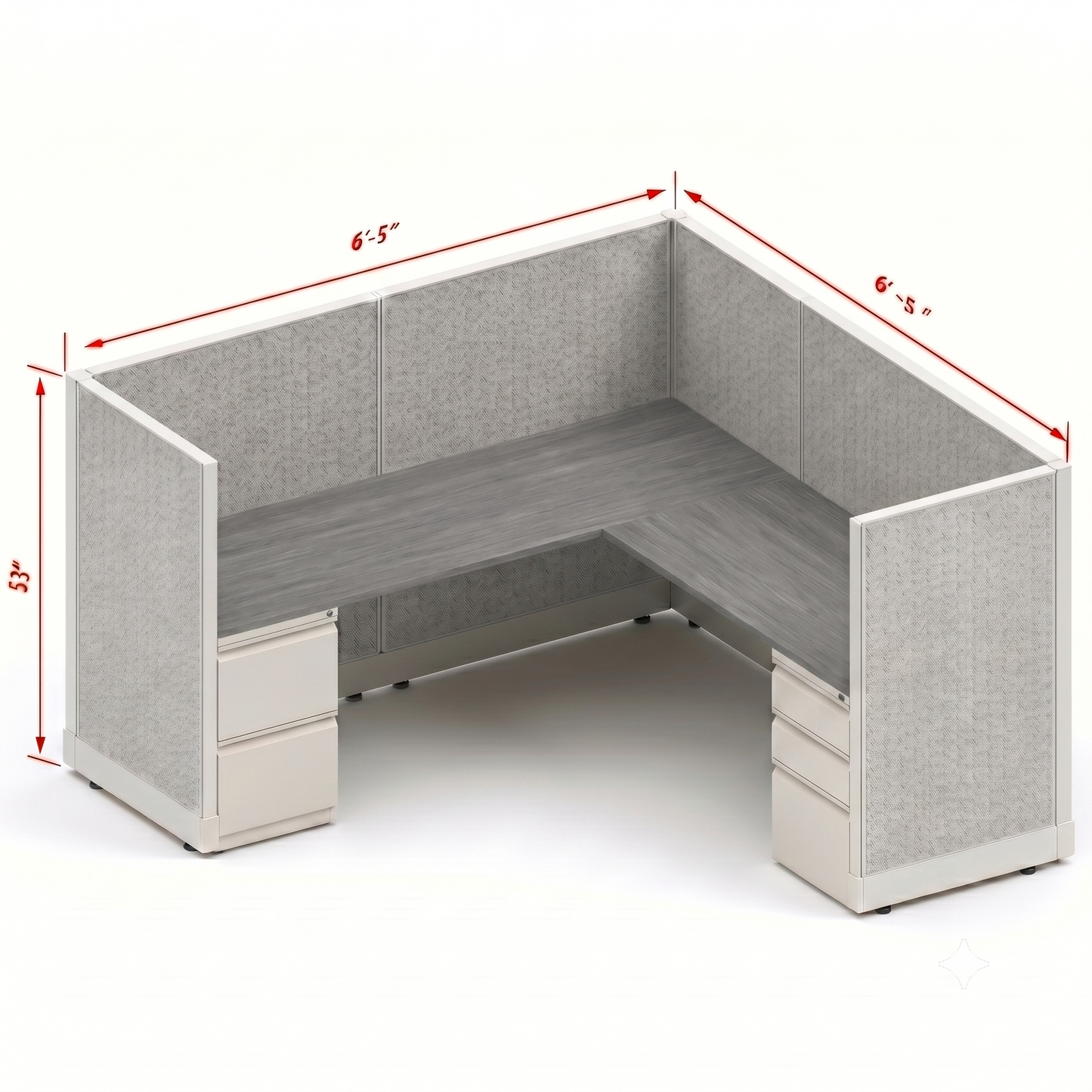 Workstation Desk 53H Single