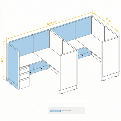 Workstation Desk 53H 2pack inline