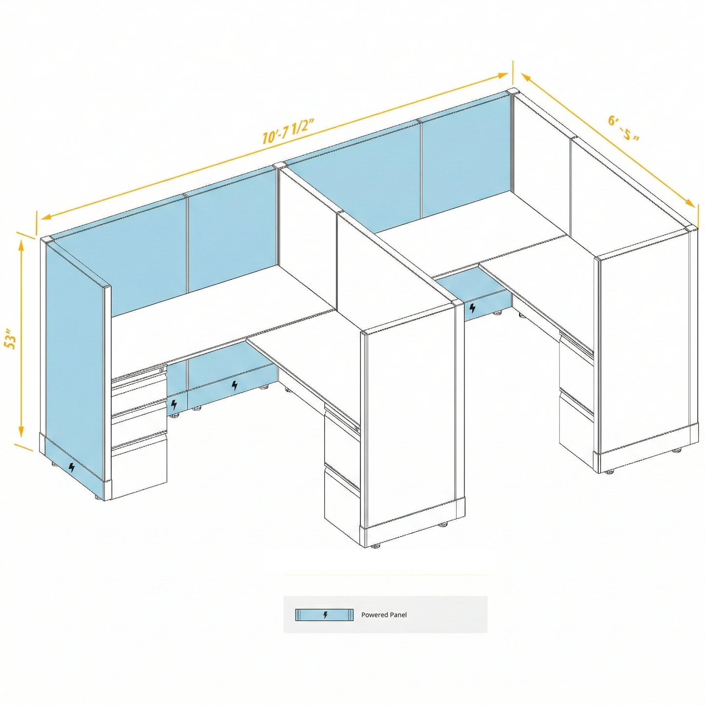 Workstation Desk 53H 2pack inline