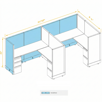 Workstation Desk 53H 2pack inline