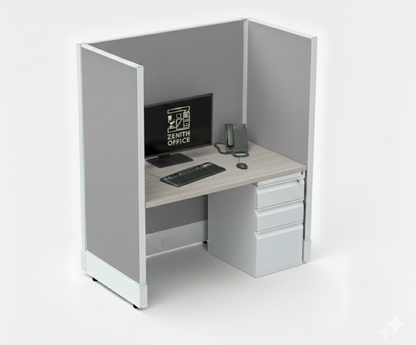 Office Cubicle Desk 53H Single