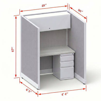Cubicle Stations 67H Single