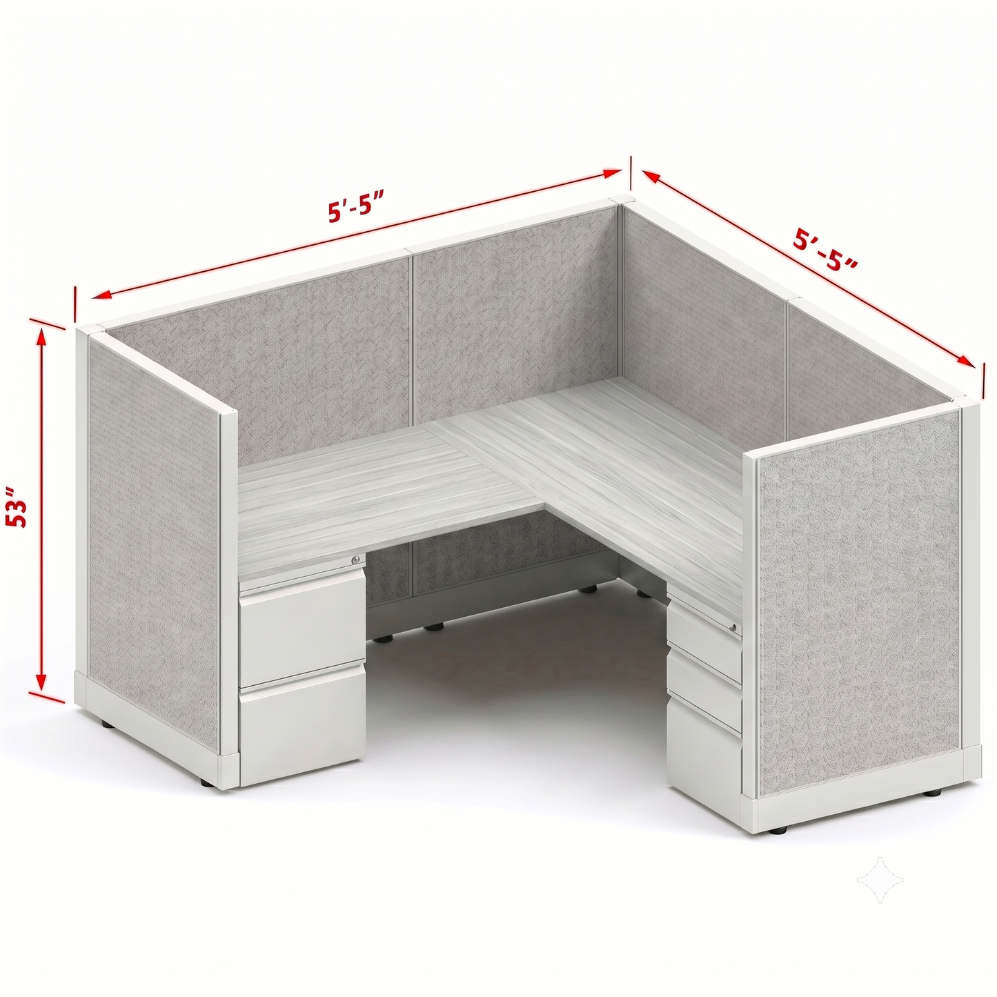 Workstation Desk 53H Single