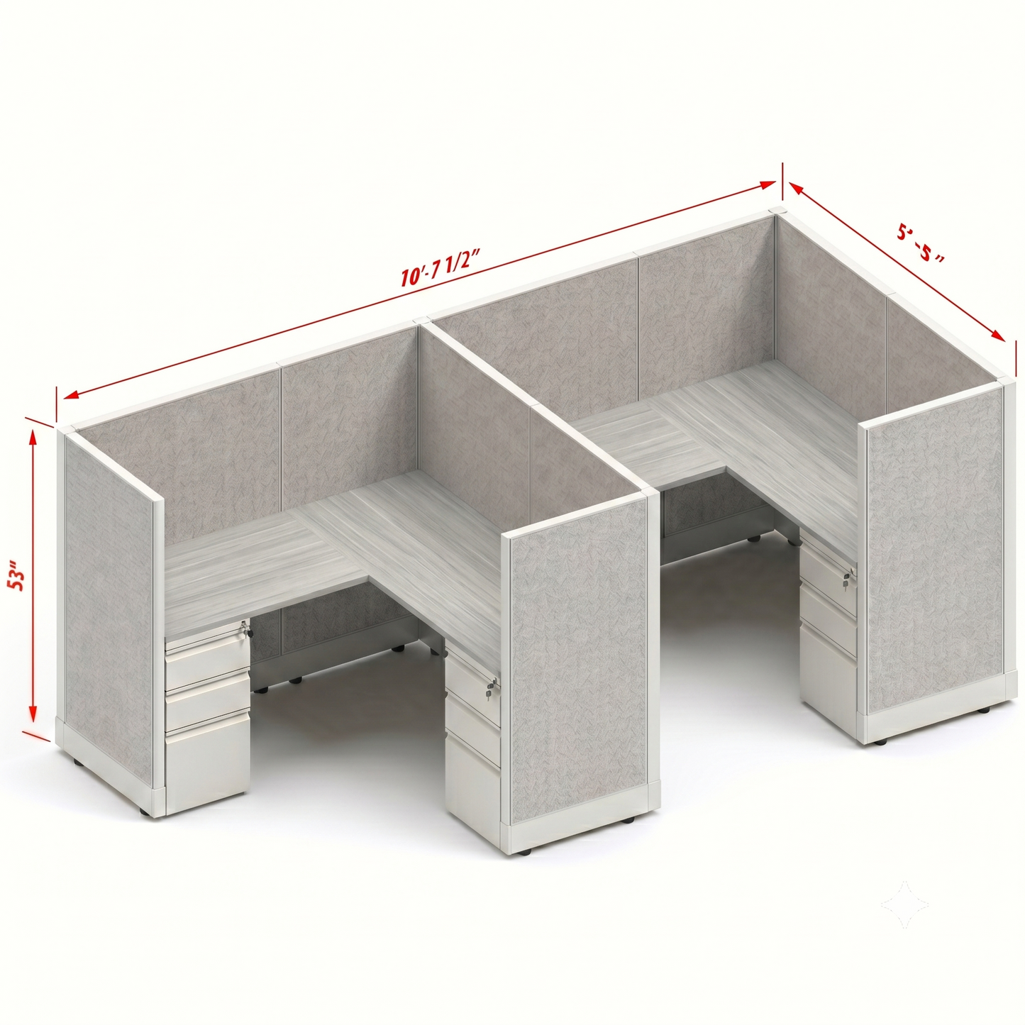 Workstation Desk 53H 2pack inline