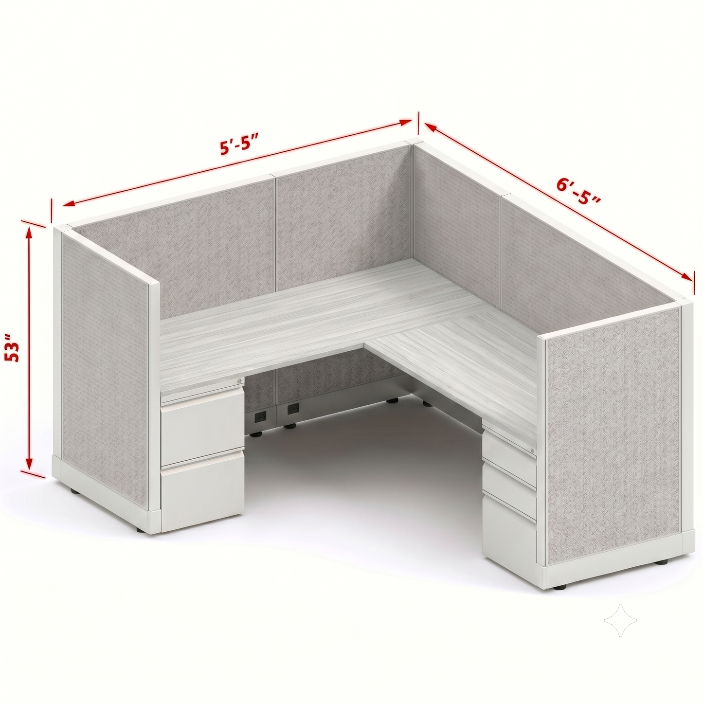Workstation Desk 53H Single