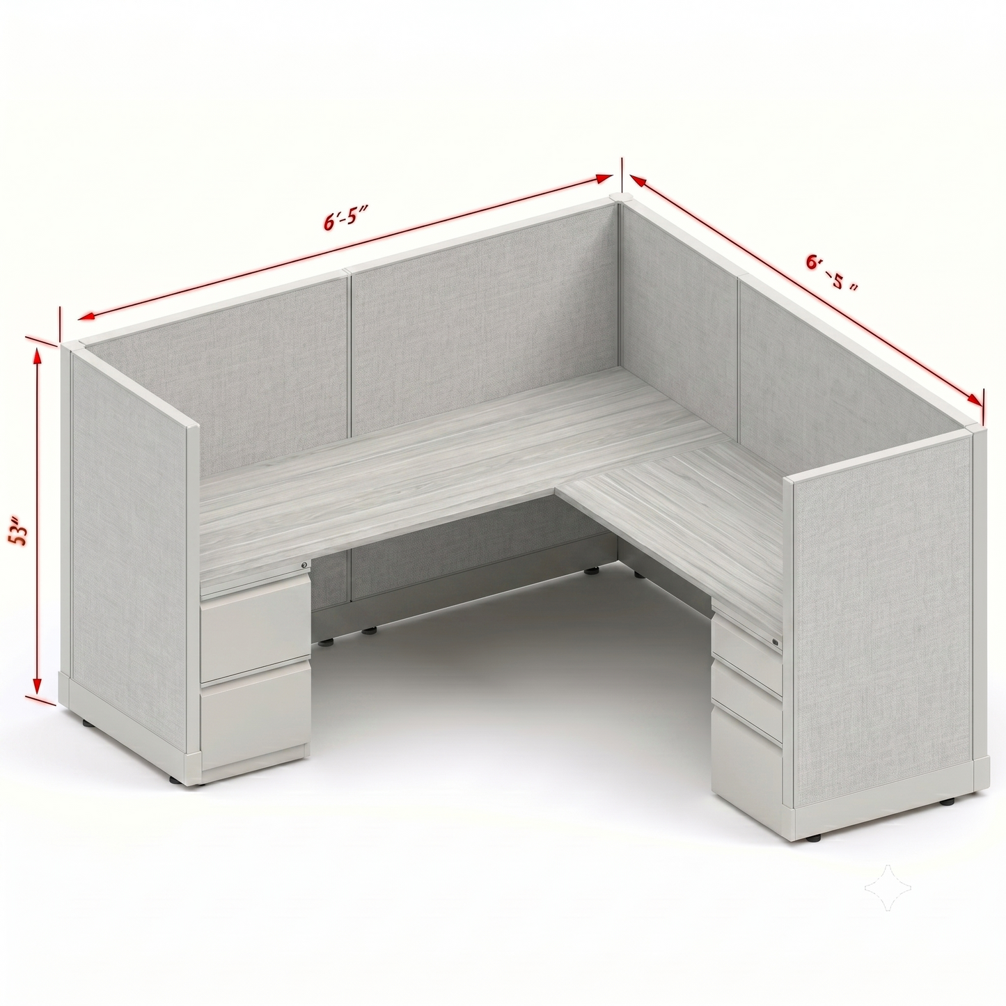 Workstation Desk 53H Single