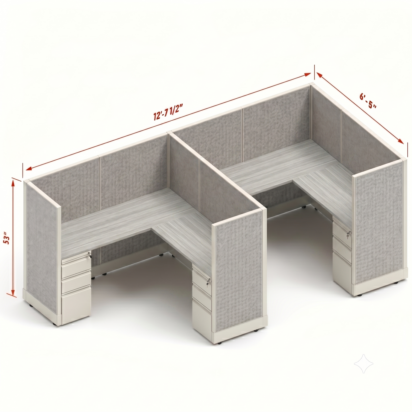 Workstation Desk 53H 2pack inline