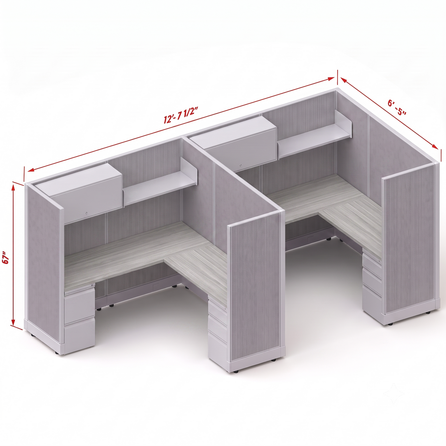 Workstation Desk 67H 2pack inline