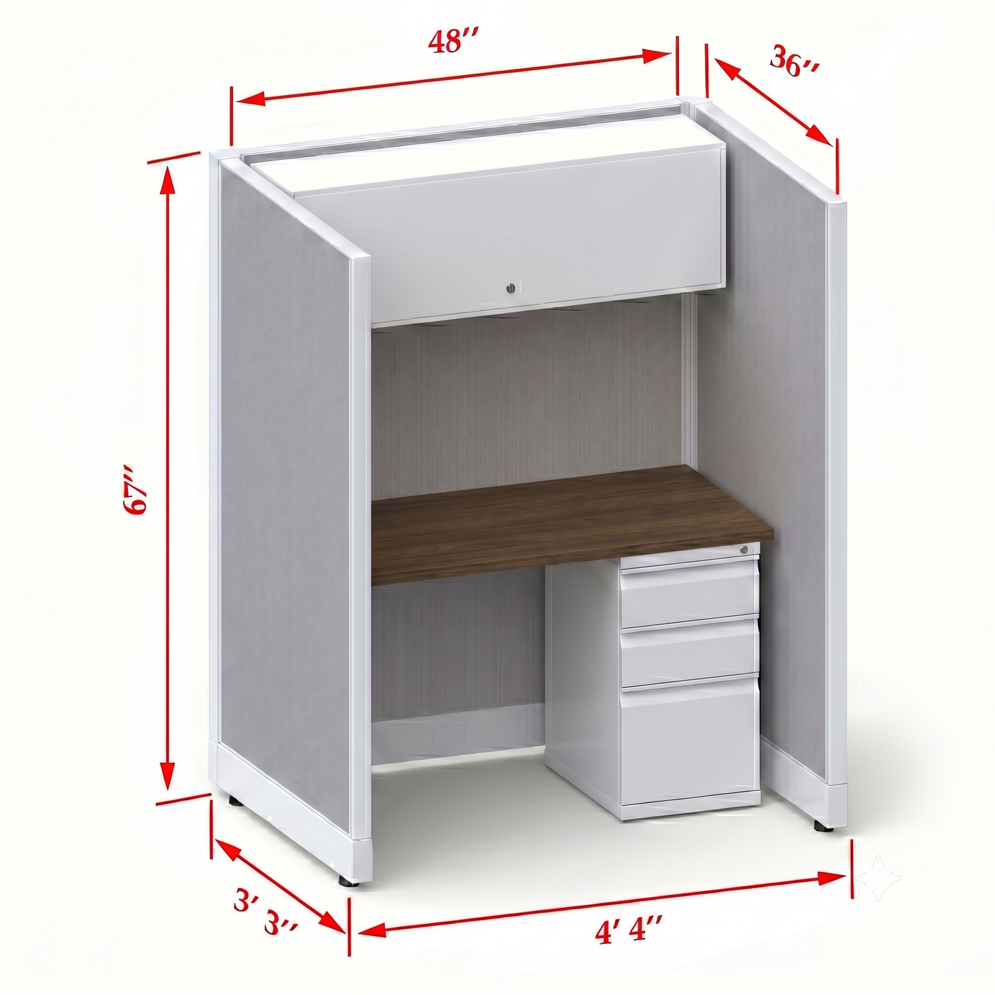 Cubicle Stations 67H Single
