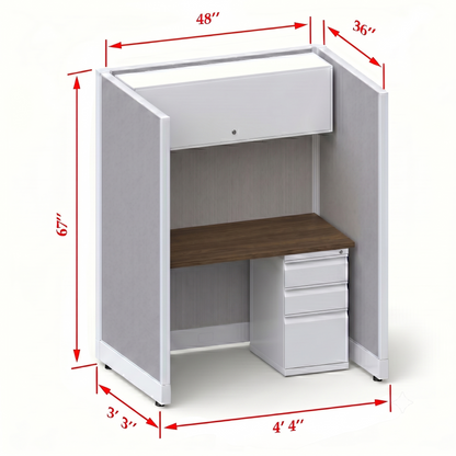 Cubicle Stations 67H Single