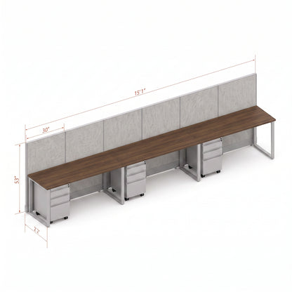 Open Workstation 53H 3pack Inline