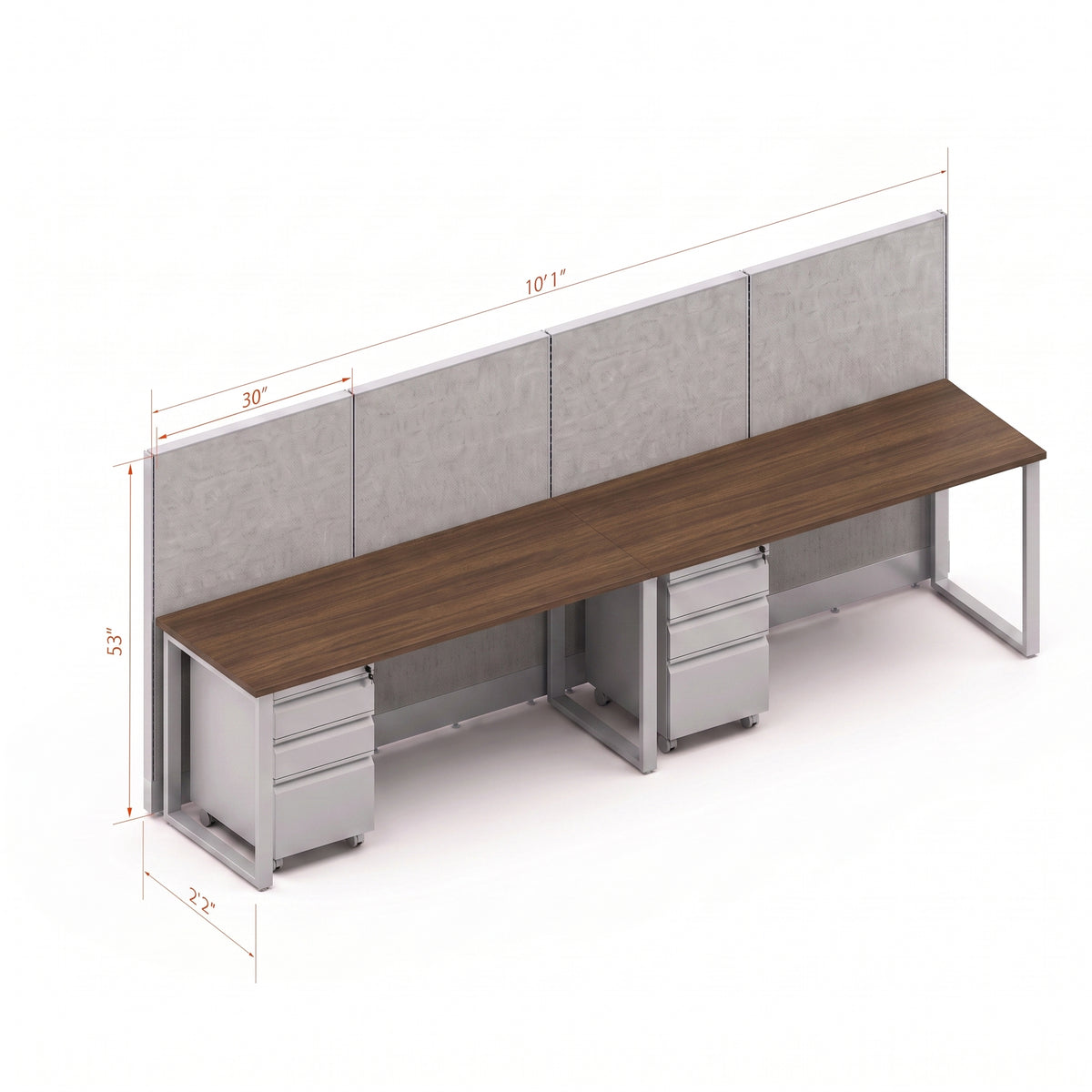Open Workstation 53H 2pack Inline