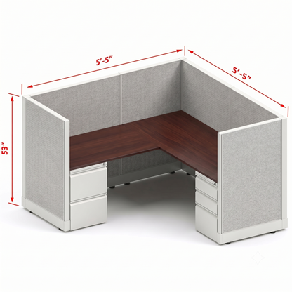 Workstation Desk 53H Single
