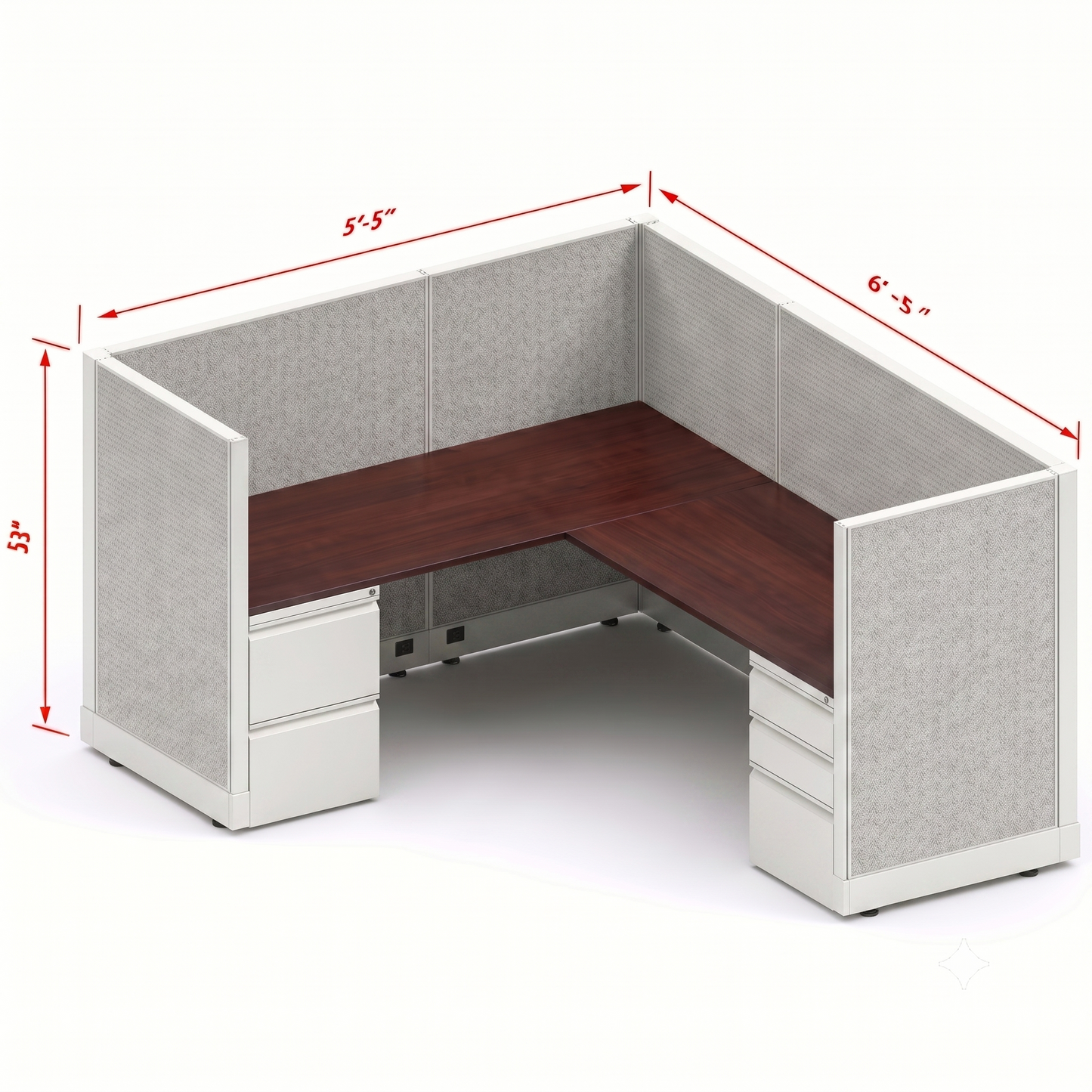Workstation Desk 53H Single