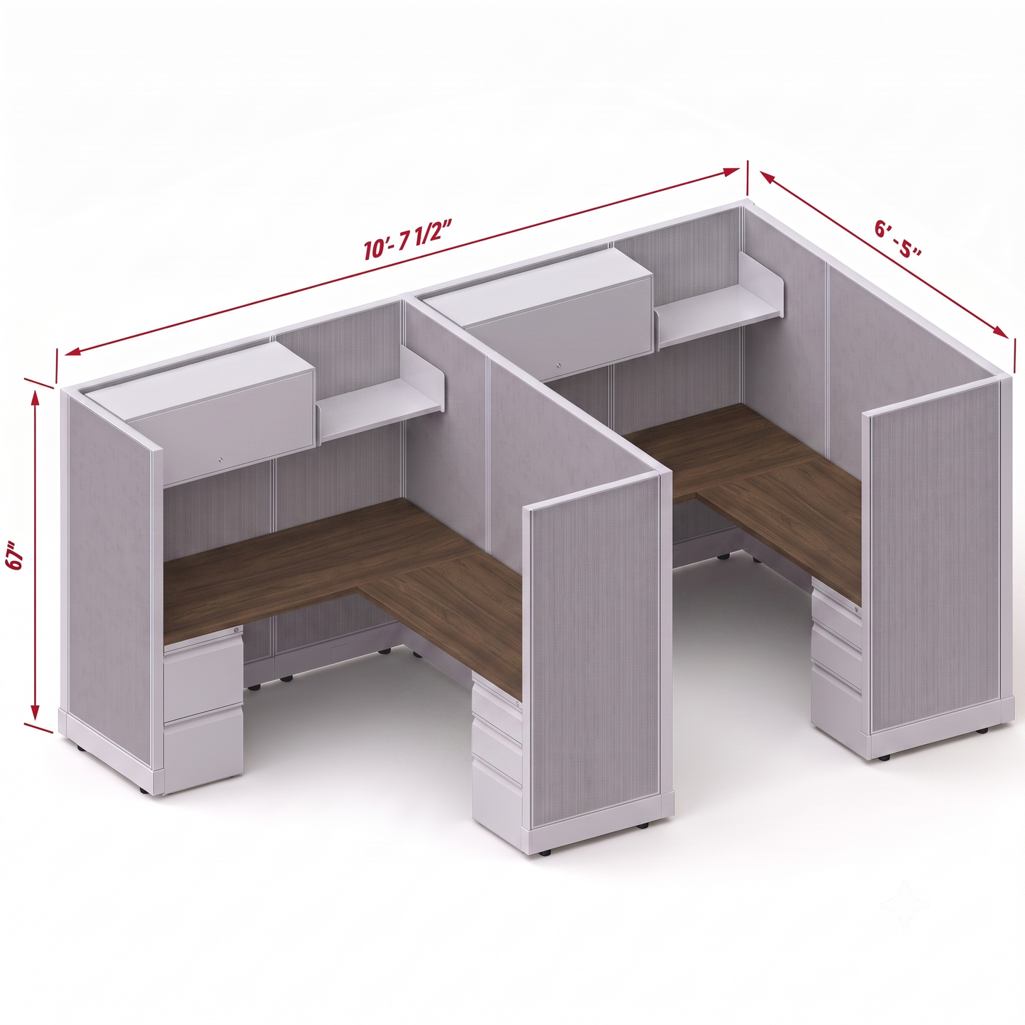 Workstation Desk 67H 2pack inline