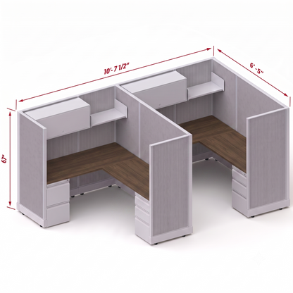 Workstation Desk 67H 2pack inline