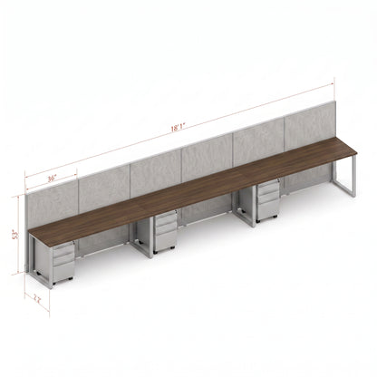Open Workstation 53H 3pack Inline