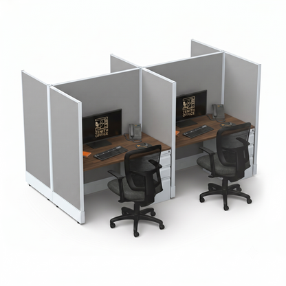 Office Cubicle Desk 53H 4pack Cluster