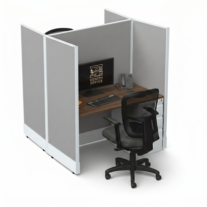 Office Cubicle Desk 53H 2pack Cluster