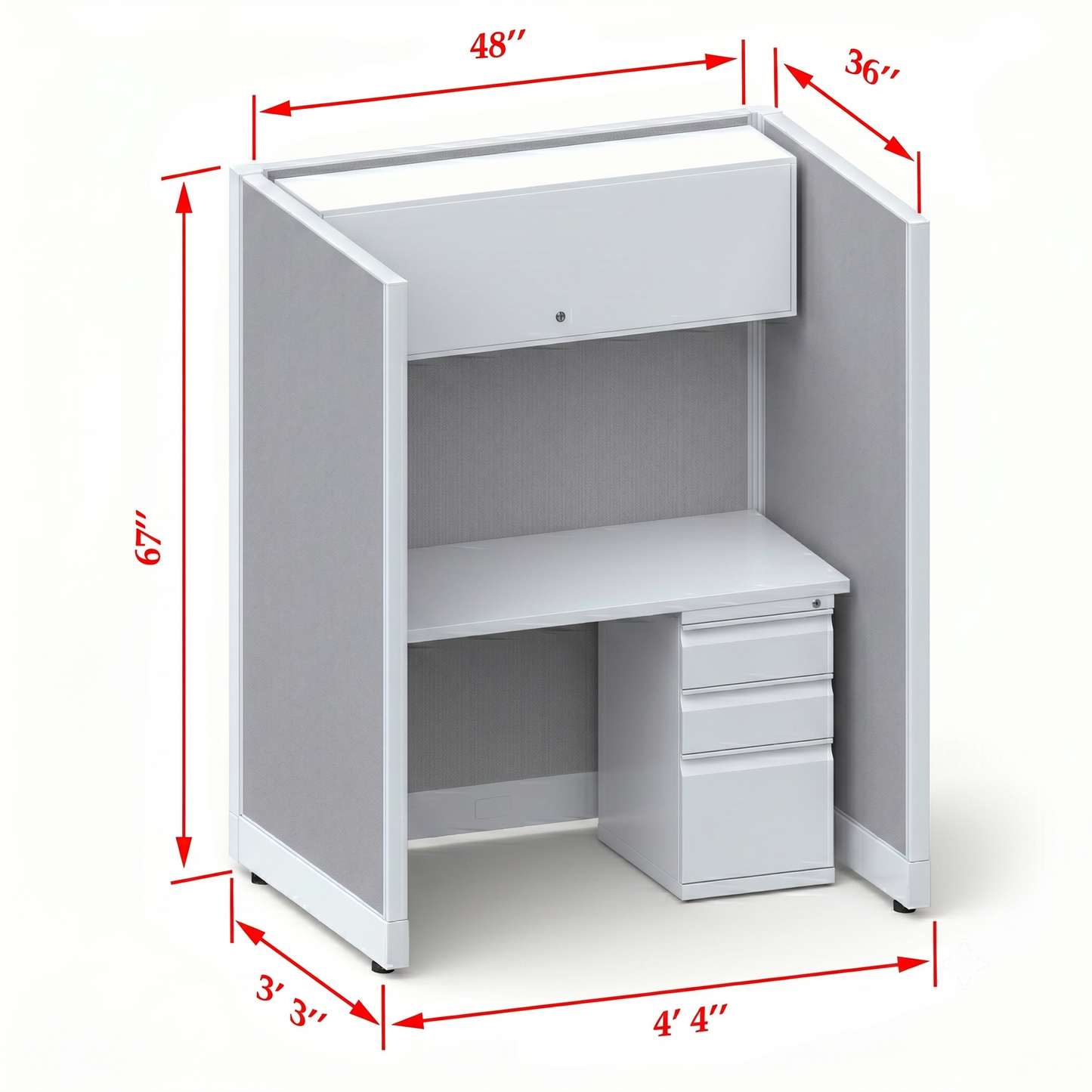 Cubicle Stations 67H Single
