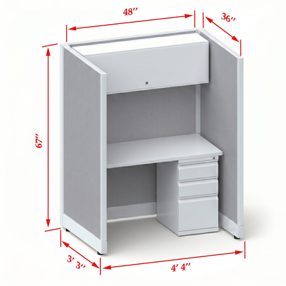 Cubicle Stations 67H Single