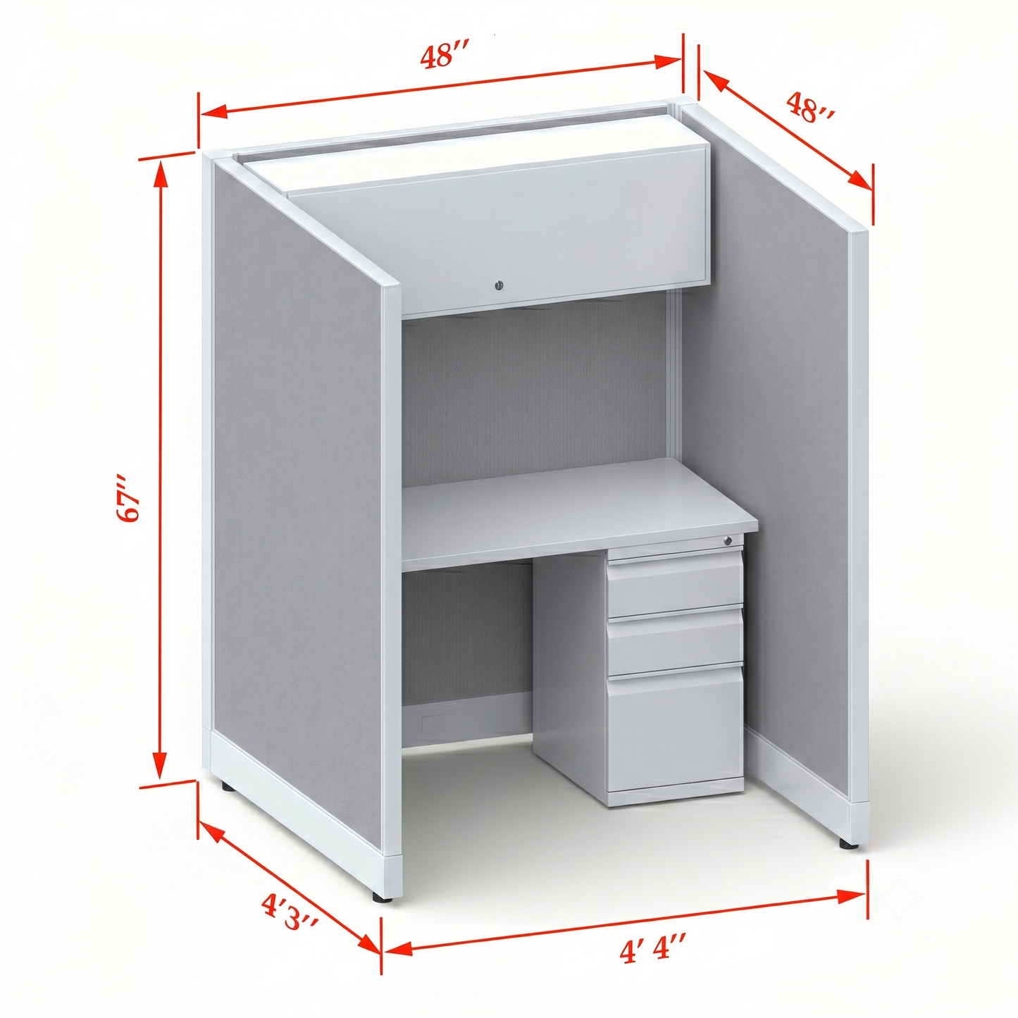 Cubicle Stations 67H Single