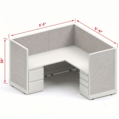 Workstation Desk 53H Single