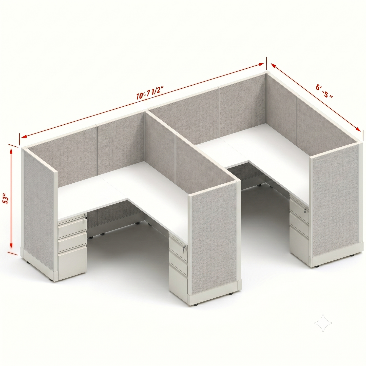 Workstation Desk 53H 2pack inline