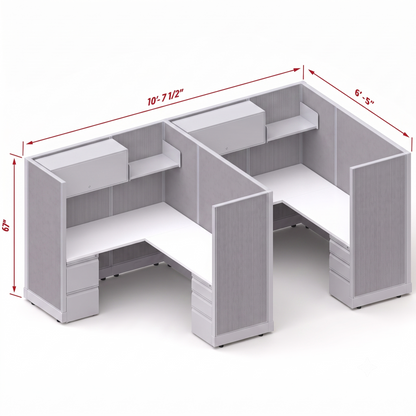 Workstation Desk 67H 2pack inline