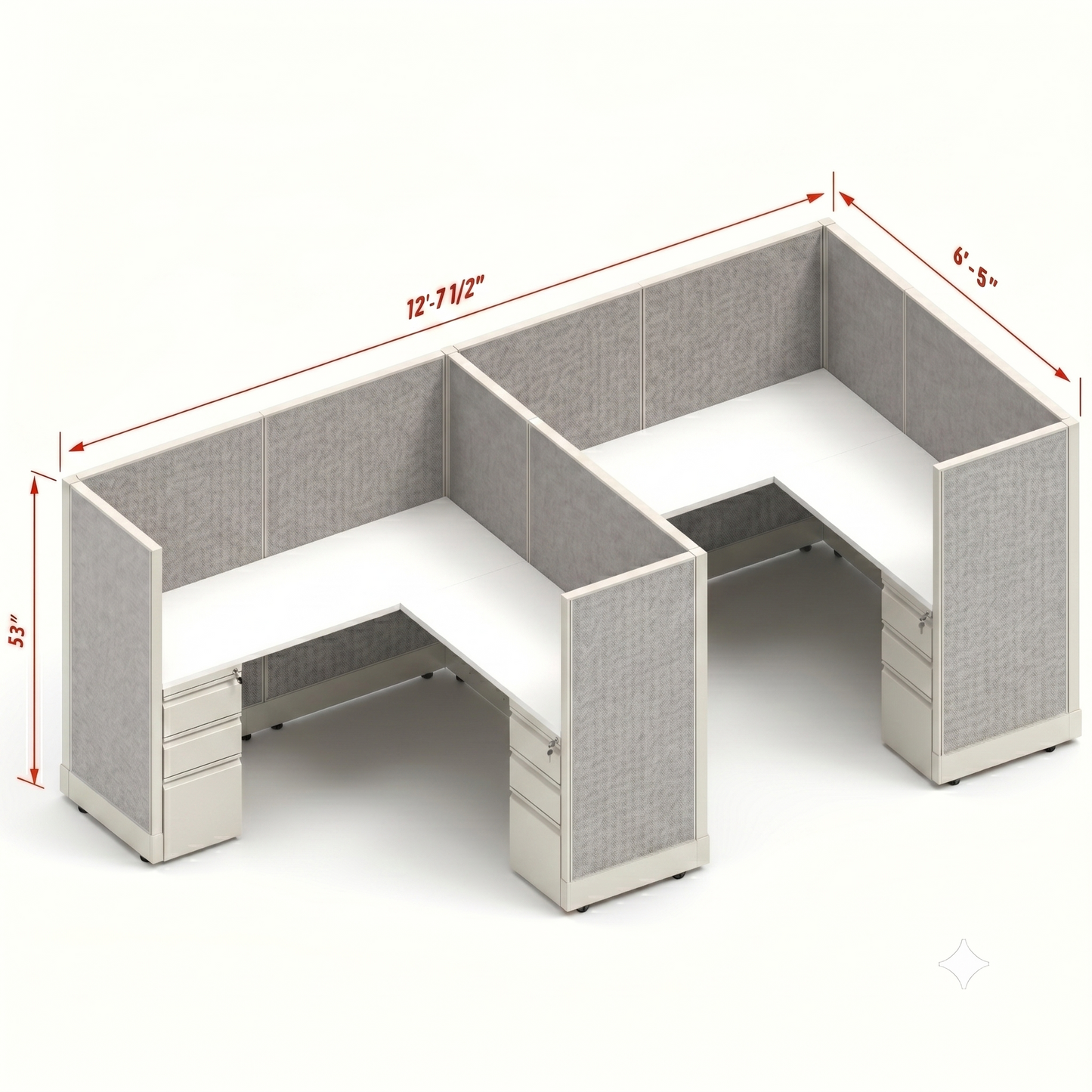 Workstation Desk 53H 2pack inline