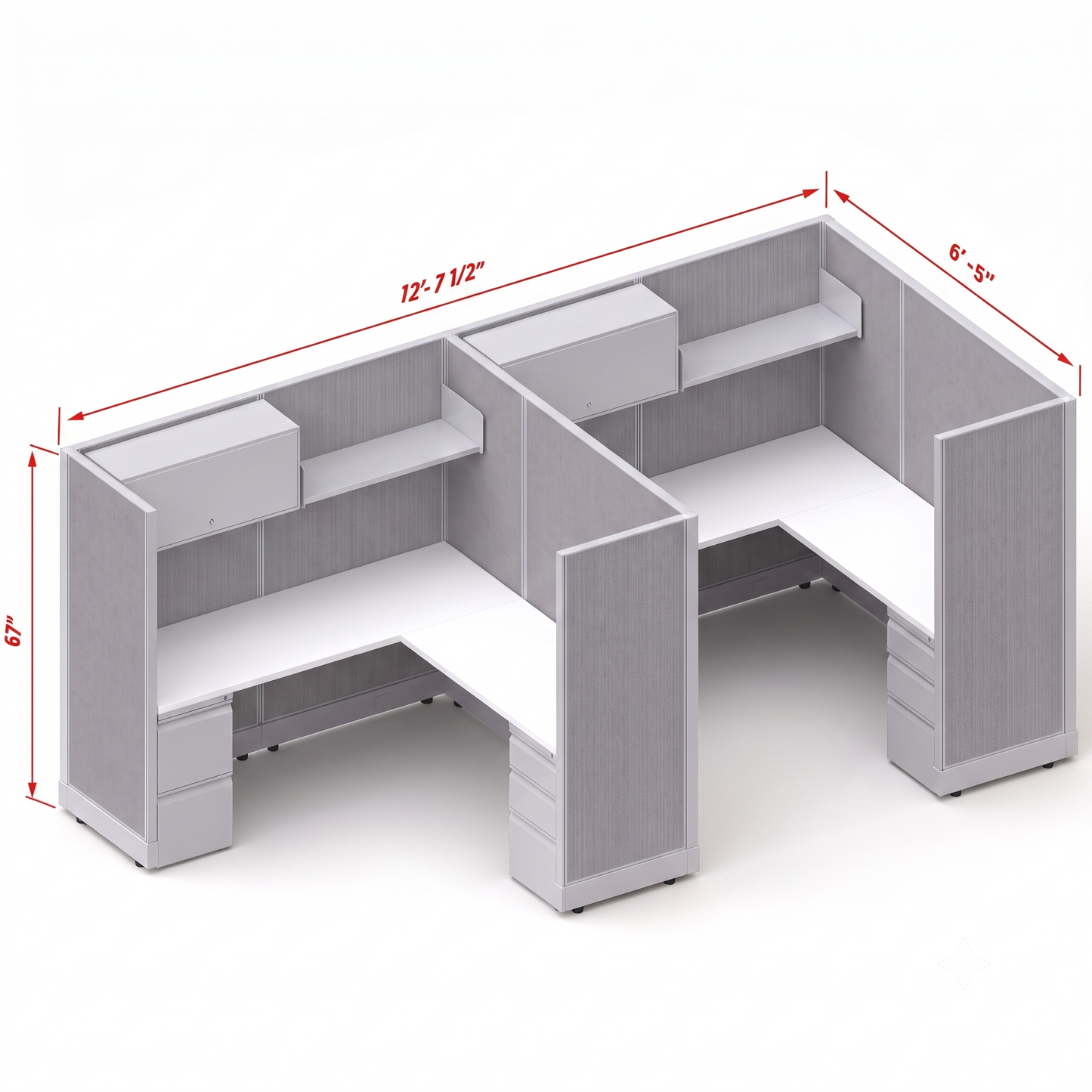 Workstation Desk 67H 2pack inline