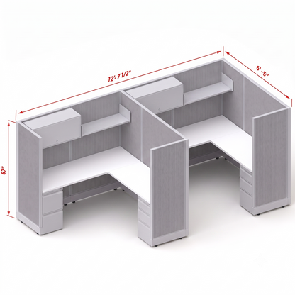 Workstation Desk 67H 2pack inline